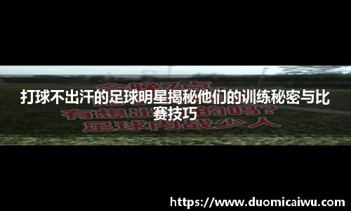 打球不出汗的足球明星揭秘他们的训练秘密与比赛技巧